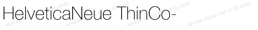 HelveticaNeue ThinCo字体转换